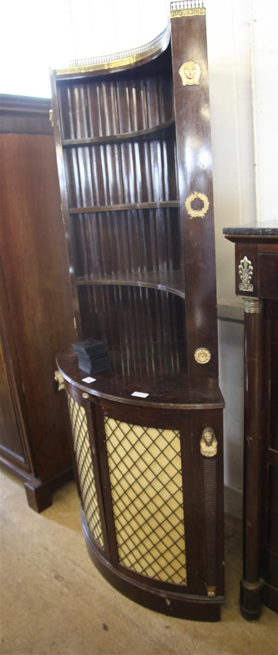 French style corner cabinet